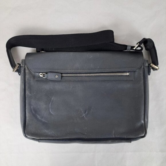 MCM Leather Gray Shoulder Bag | Laptop Bag up to 15" | Messenger Bag - Picture 2 of 12